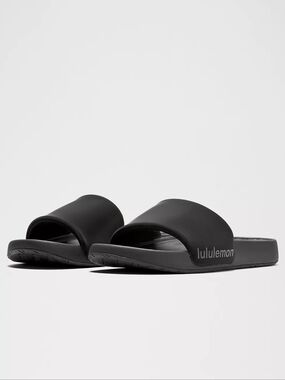 Lululemon Women's Restfeel Slide in Black/Graphite Grey Size 9